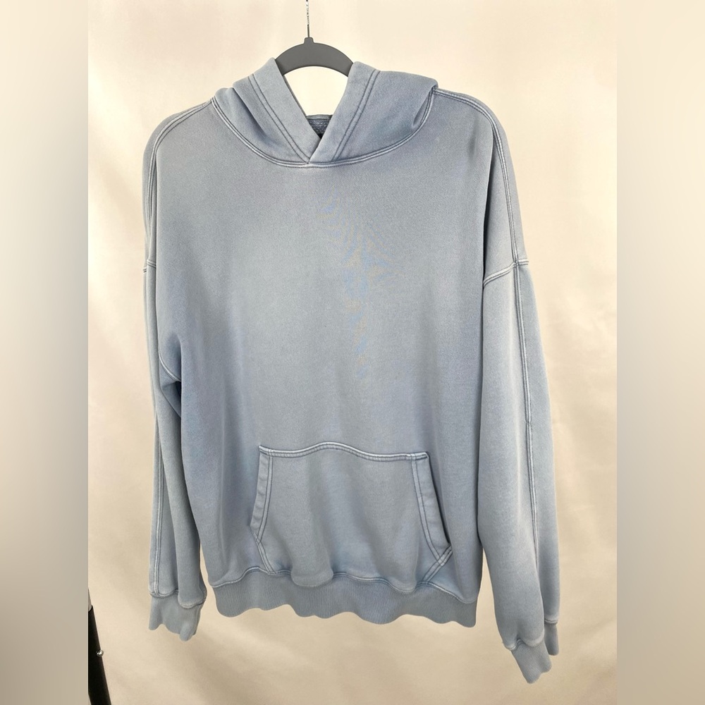 Abercrombie & Fitch Light Blue Hoodie Sweater